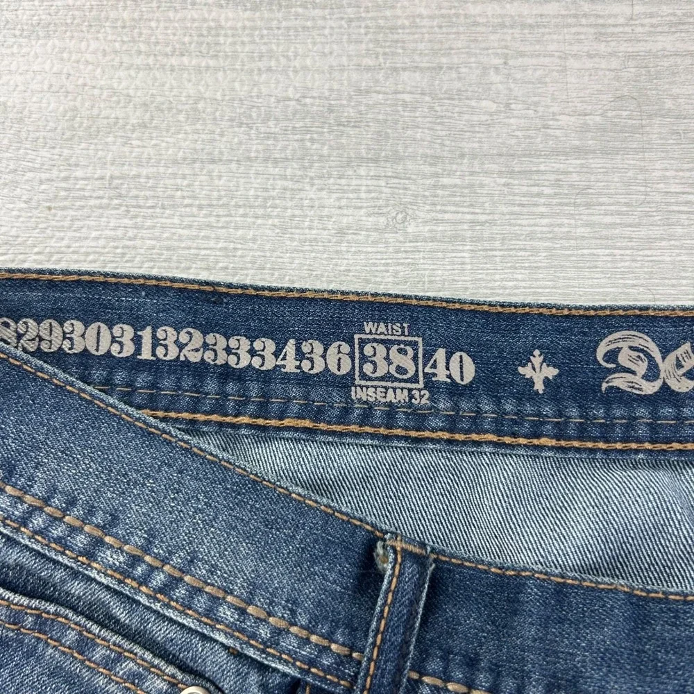 Vintage Y2K Departed Jeans Size 38x32 Blue Bootcut Dark Wash Denim Baggy‎ Skater
